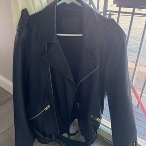 Used twice AllSaints leather jacket bought for 400
